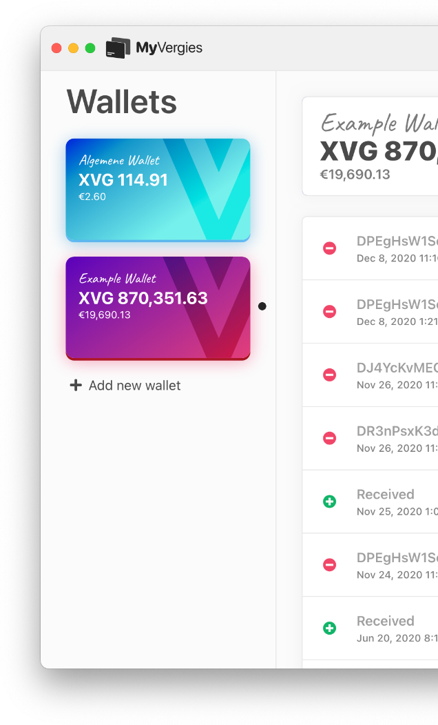 verge crypto wallet